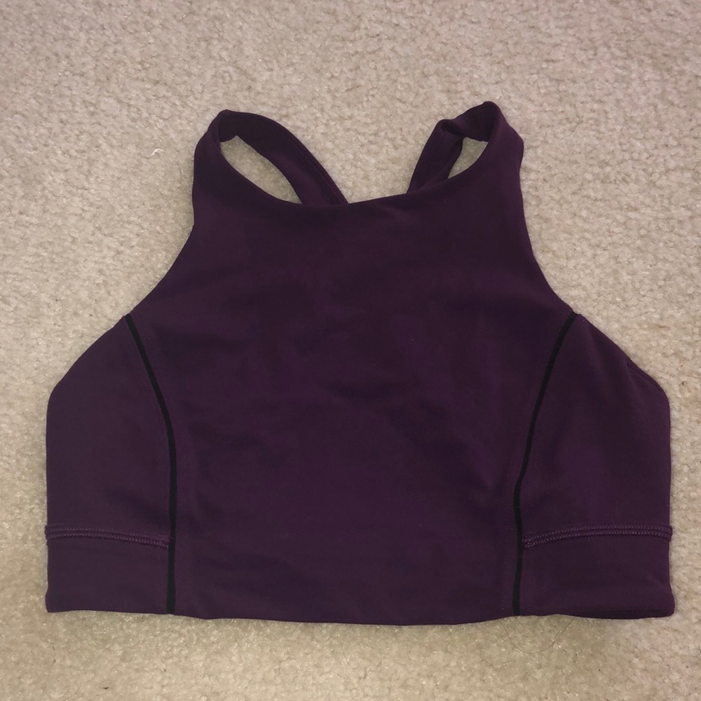 Lululemon purple crop top